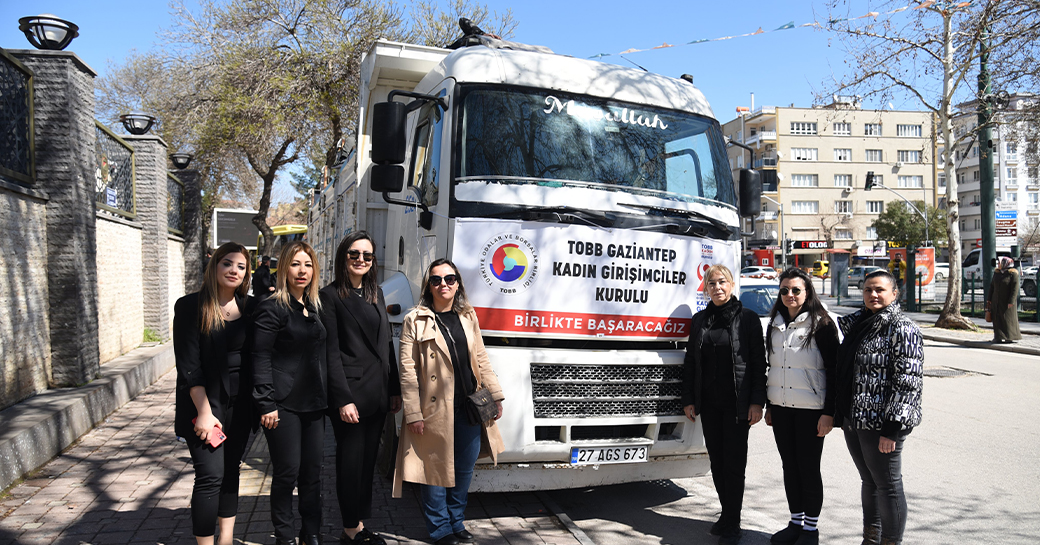 TOBB GAZİANTEP KGK'DAN DEPREMDEN ETKİLENEN BÖLGE KÖYLERİNE YARDIM