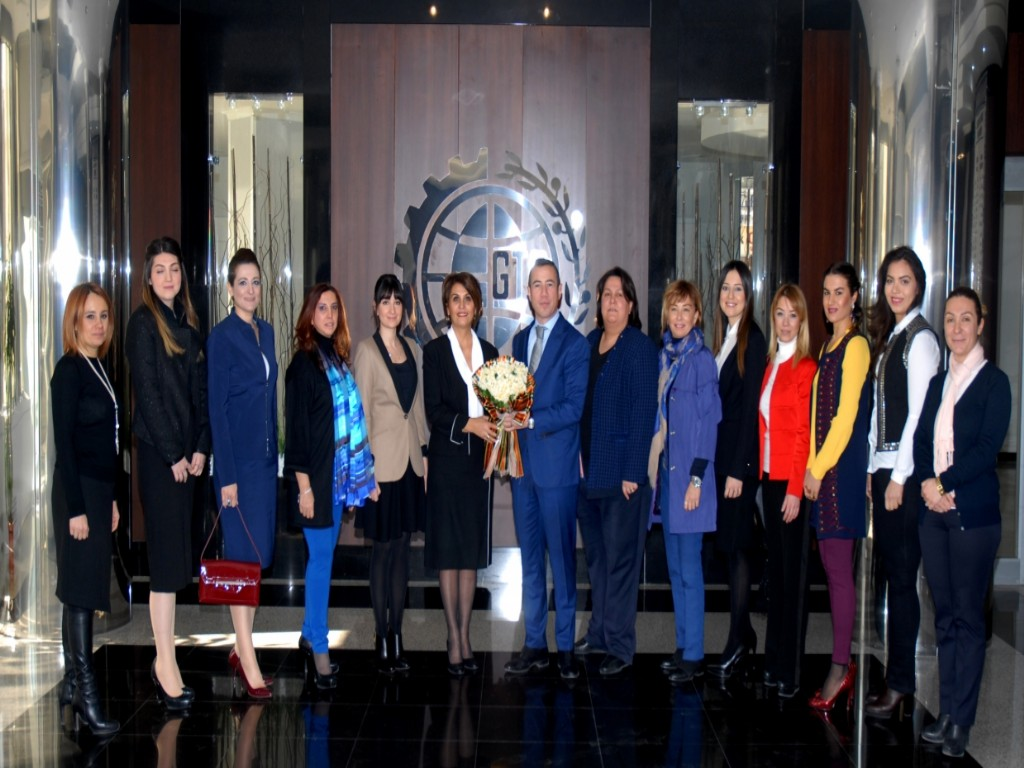 TOBB Gaziantep Kadın Girişimciler Kurulu İcra Komitesi Gaziantep Ticaret Od.Bşk. Sn Eyüp BARTIK'ı ziyaret etti